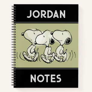 Erdnüsse Snoopy Walking Tall Notizbuch