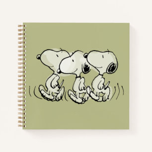 Erdnüsse Snoopy Walking Tall Notizbuch