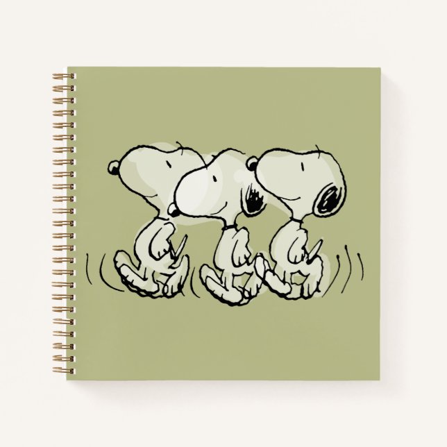 Erdnüsse | Snoopy Walking Tall Notizbuch (Vorderseite)