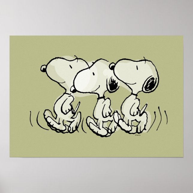 Erdnüsse | Snoopy Walking Tall Poster (Vorne)