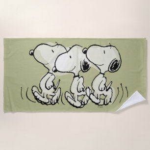 Erdnüsse Snoopy Walking Tall Strandtuch