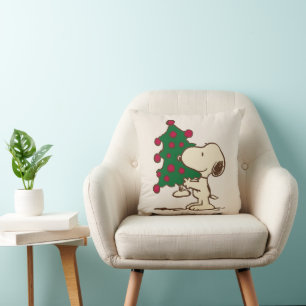 Erdnüsse   Snoopy Weihnachtsbaum Kissen