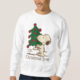 Erdnüsse Snoopy Weihnachtsbaum Sweatshirt