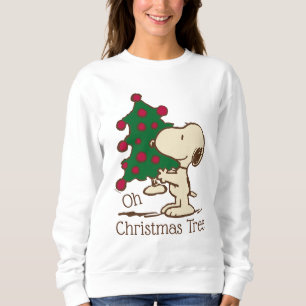 Erdnüsse Snoopy Weihnachtsbaum Sweatshirt