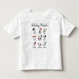 Erdnüsse | Snoopy Weihnachtsfeiertage Moods Kleinkind T-shirt
