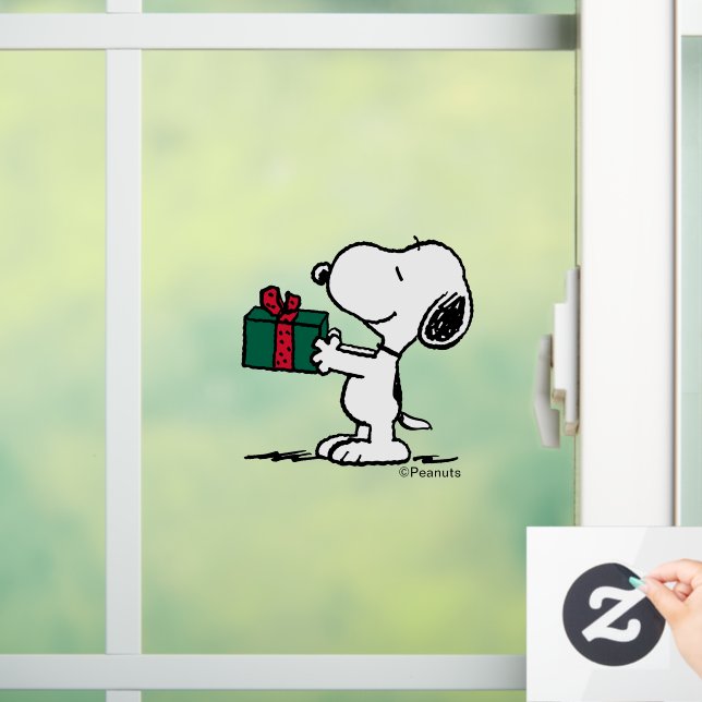 Erdnüsse | Snoopy Weihnachtsgeschenk Fensteraufkleber (Zuhause)
