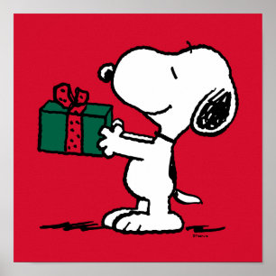 Erdnüsse   Snoopy Weihnachtsgeschenk Poster