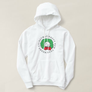 Erdnüsse Snoopy Weihnachtskranz Hoodie