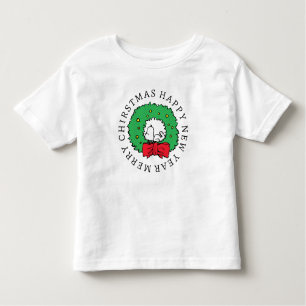 Erdnüsse   Snoopy Weihnachtskranz Kleinkind T-shirt