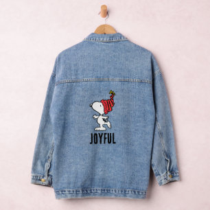 Erdnüsse Snoopy Winter Beanie Cap Jeansjacke