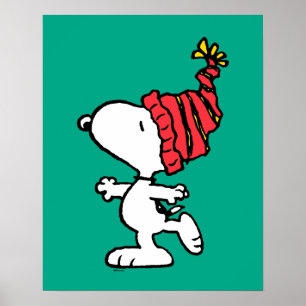 Erdnüsse   Snoopy Winter Beanie Cap Poster