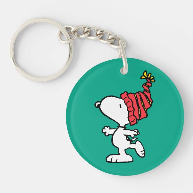 Erdnüsse | Snoopy Winter Beanie Cap Schlüsselanhänger (Vorderseite)