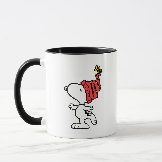 Erdnüsse | Snoopy Winter Beanie Cap Tasse (Links)