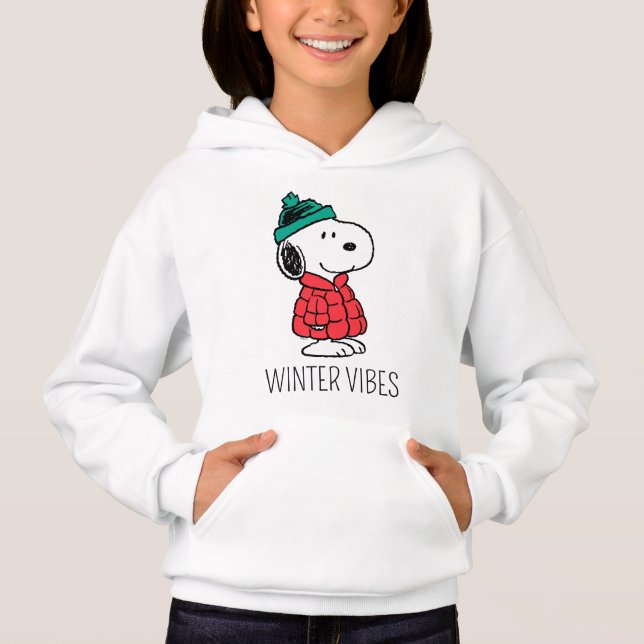 Erdnüsse | Snoopy Winter Coat & Hat Hoodie (Vorderseite)