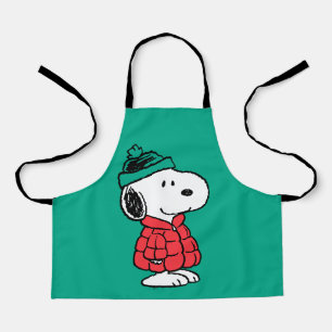 Erdnüsse Snoopy Winter Coat & Hat Schürze