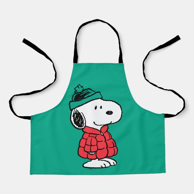 Erdnüsse | Snoopy Winter Coat & Hat Schürze (Vorderseite)