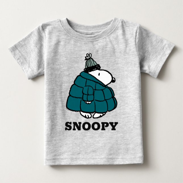 Erdnüsse | Snoopy Winter Puffer Jacket Baby T-shirt (Vorderseite)