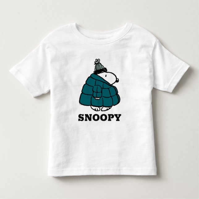 Erdnüsse | Snoopy Winter Puffer Jacket Kleinkind T-shirt (Vorderseite)