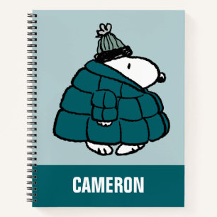 Erdnüsse   Snoopy Winter Puffer Jacket Notizbuch