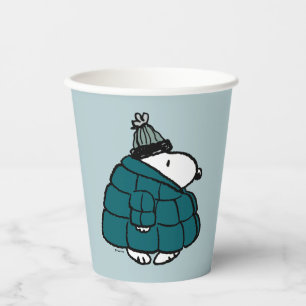 Erdnüsse   Snoopy Winter Puffer Jacket Pappbecher