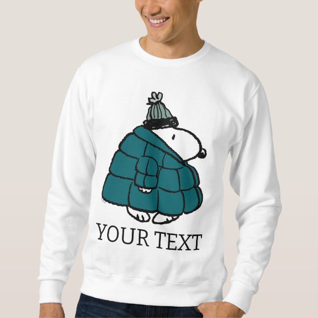 Erdnüsse | Snoopy Winter Puffer Jacket Sweatshirt (Vorderseite)