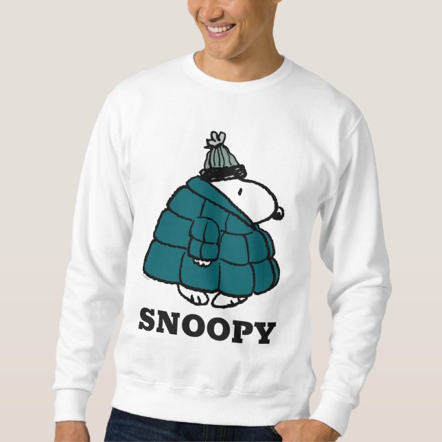 Erdnüsse | Snoopy Winter Puffer Jacket Sweatshirt (Vorderseite)