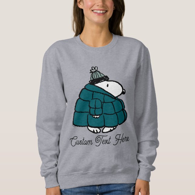 Erdnüsse | Snoopy Winter Puffer Jacket Sweatshirt (Vorderseite)