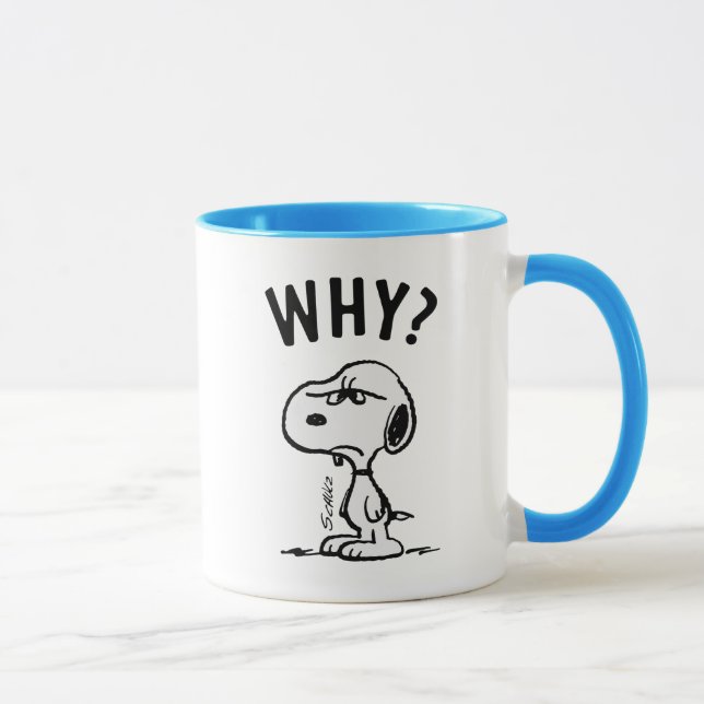 Erdnüsse | Snoopy Wonders Warum? Tasse (Rechts)