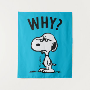 Erdnüsse   Snoopy Wonders Warum? Wandteppich