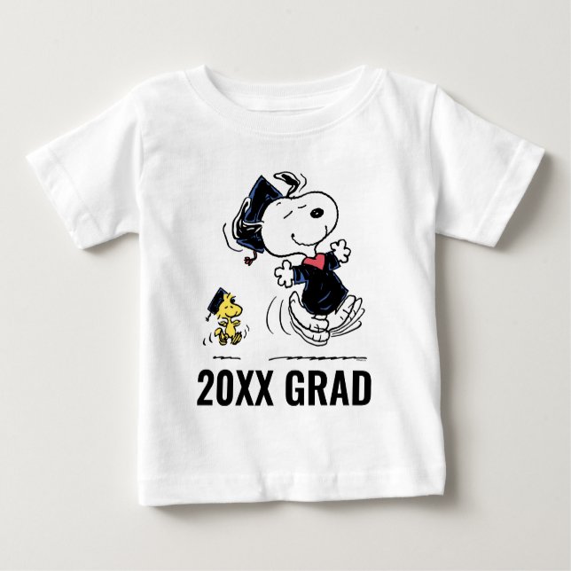 Erdnüsse | Snoopy & Woodstock Abschluss Baby T-shirt (Vorderseite)