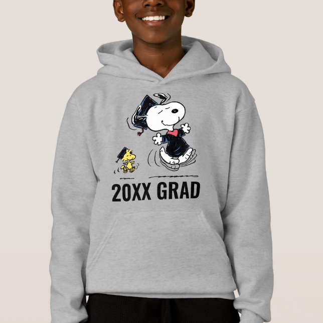 Erdnüsse | Snoopy & Woodstock Abschluss Hoodie (Vorderseite)