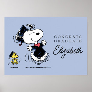 Erdnüsse Snoopy & Woodstock Abschluss Poster