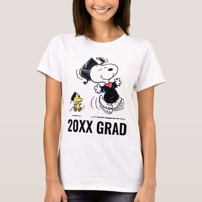 Erdnüsse | Snoopy & Woodstock Abschluss T-Shirt (Vorderseite)