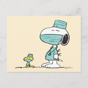 Erdnüsse   Snoopy & Woodstock Ärzte Postkarte