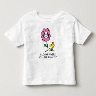 Erdnüsse Snoopy & Woodstock-Blume Kleinkind T-shirt