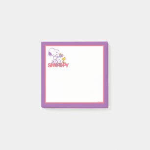 Erdnüsse   Snoopy & Woodstock-Blume Post-it Klebezettel