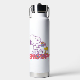 Erdnüsse   Snoopy & Woodstock-Blume Trinkflasche