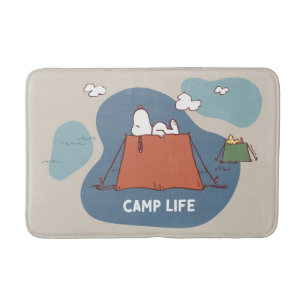 Erdnüsse   Snoopy & Woodstock Camp Life Badematte