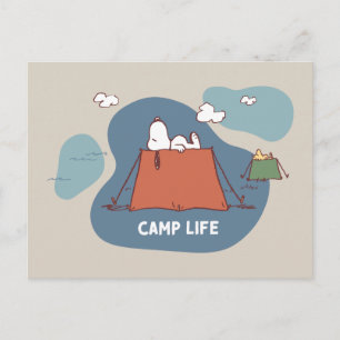 Erdnüsse   Snoopy & Woodstock Camp Life Postkarte