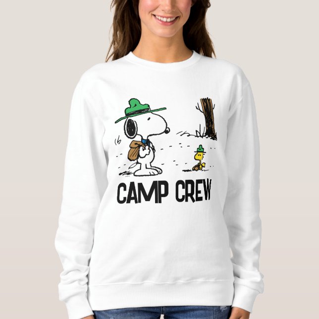 Erdnüsse | Snoopy & Woodstock Camping Sweatshirt (Vorderseite)