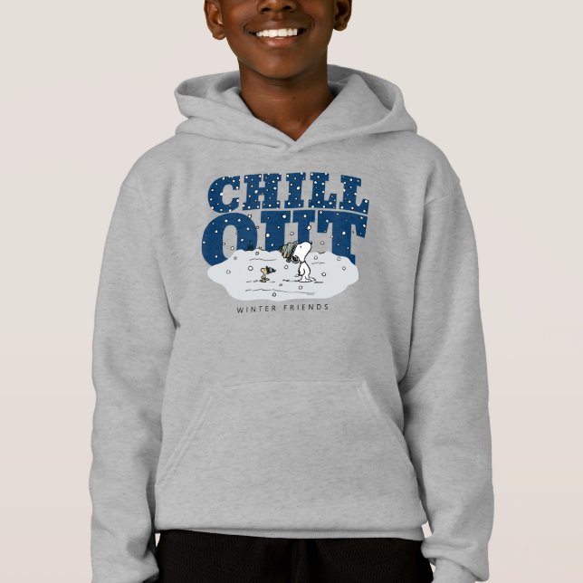 Erdnüsse | Snoopy & Woodstock Chill Out Hoodie (Vorderseite)