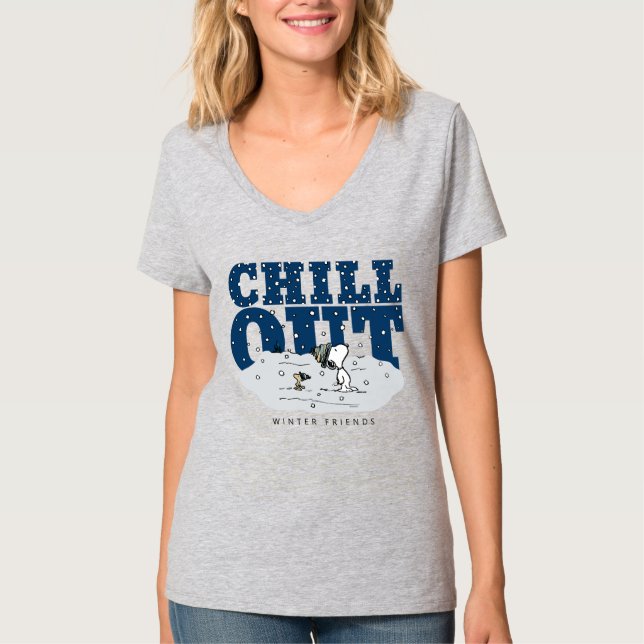 Erdnüsse | Snoopy & Woodstock Chill Out T-Shirt (Vorderseite)