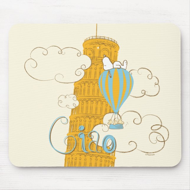 Erdnüsse | Snoopy & Woodstock Ciao Mousepad (Vorne)