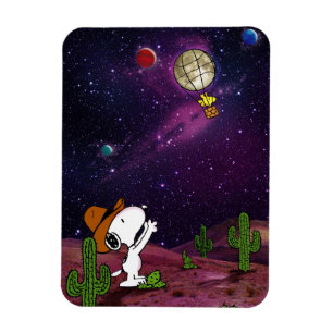 Erdnüsse   Snoopy & Woodstock Cowboy Magnet