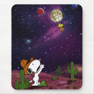 Erdnüsse   Snoopy & Woodstock Cowboy Mousepad