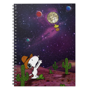 Erdnüsse Snoopy & Woodstock Cowboy Notizblock