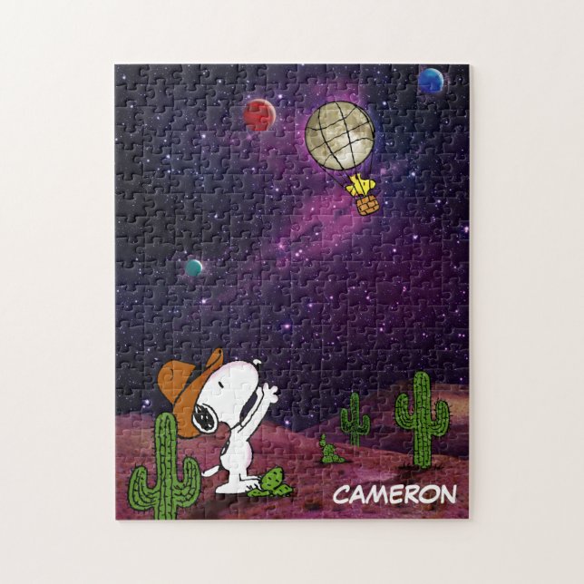 Erdnüsse | Snoopy & Woodstock Cowboy Puzzle (Vertikal)