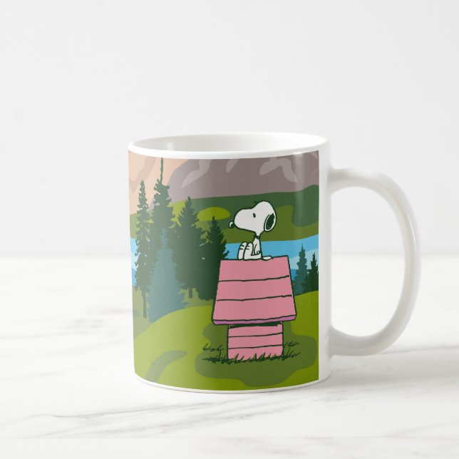 Erdnüsse | Snoopy & Woodstock Das große Outdoor Kaffeetasse (Rechts)
