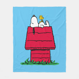 Erdnüsse   Snoopy & Woodstock Doghouse Fleecedecke