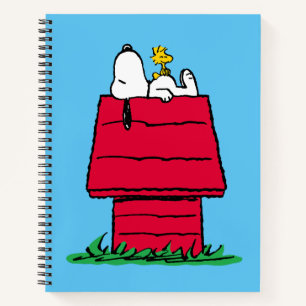 Erdnüsse   Snoopy & Woodstock Doghouse Notizbuch